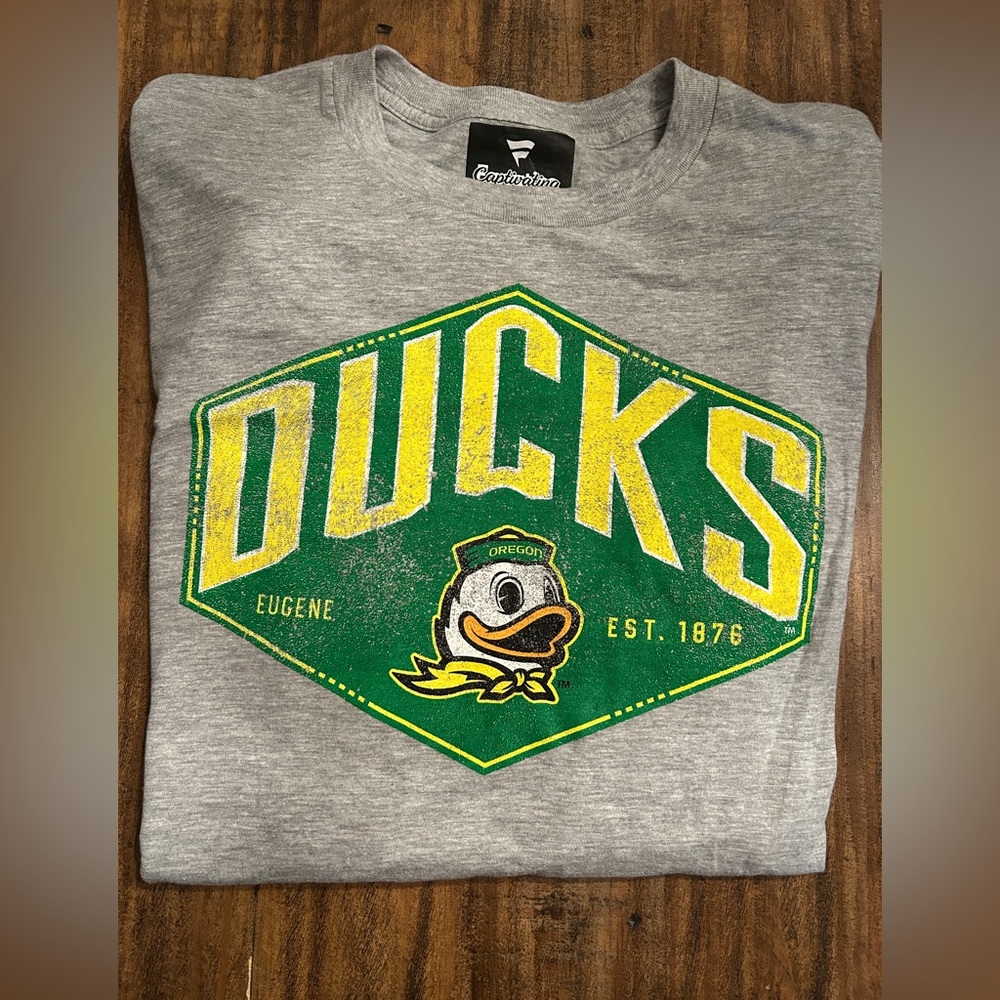 Genuine Stuff Gray Ducks Long Sleeve Tee